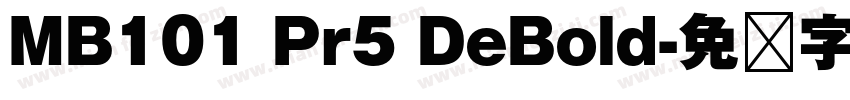 MB101 Pr5 DeBold字体转换
